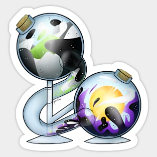 Agender And Non-Binary Pride Potion Sticker